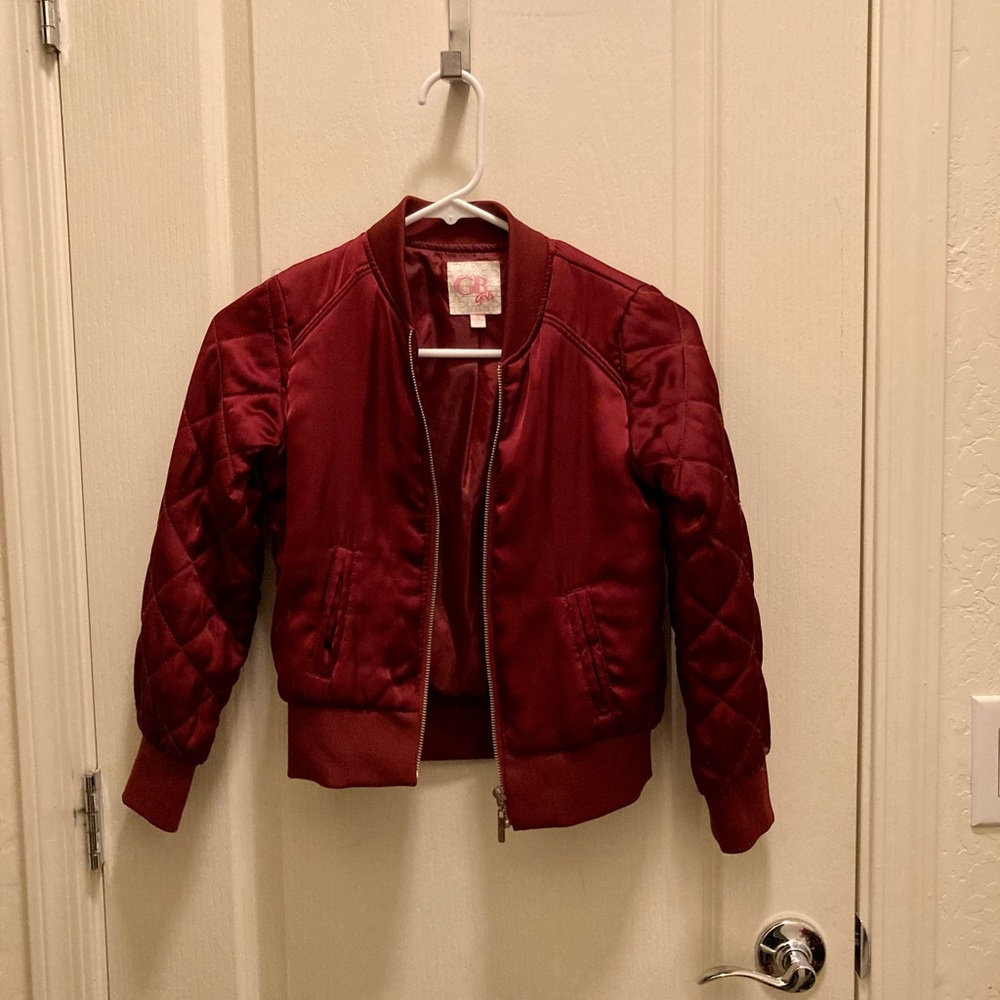 GB girls maroon jacket size Small